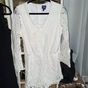 White Lace Romper